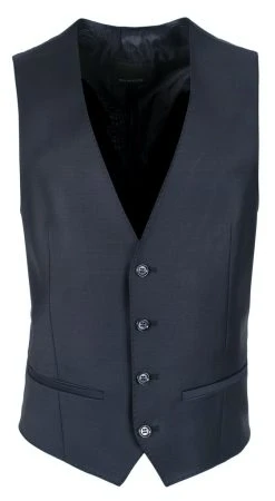 Abito Blu Scuro Slim Fit Con Gilet Roy Robson In Lana Stretch -Meyer Shop 0 ab30b02c 1024