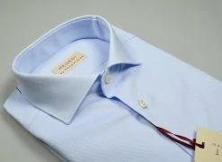 Regent By Pancaldi Camicia In Cotone Oxford Pancadi Celeste Chiaro Slim Fit -Meyer Shop 0 ac87cf6f 1600