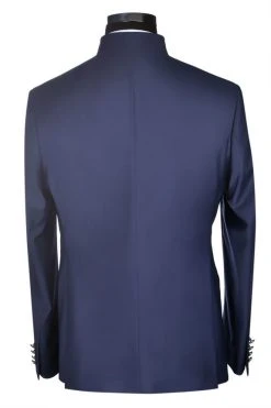 Baggi Men Abito Blu Marine Baggi Slim Fit Con Gilet E Papillon Coordinato -Meyer Shop 0 b2356c46 861 1