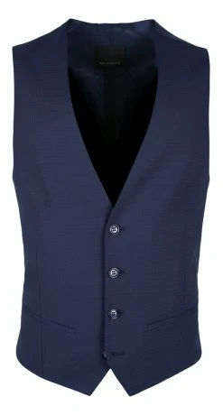 Abito Blu Slim Fit Con Gilet Roy Robson Lana Tessuto Techno -Meyer Shop 0 b4ead0cc 1024