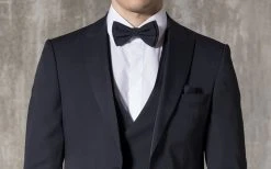 Musani Wedding Smoking Blu Micro Disegno Con Panciotto Slim Fit Musani Cerimonia -Meyer Shop 0 b5234c3f 1467