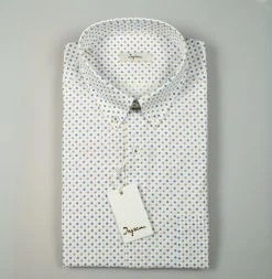 Camicia Button Down Ingram Regular Fit Cotone Stampato -Meyer Shop 0 b7520df2 1200