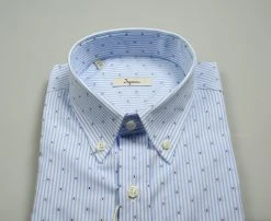 Ingram Made In Italy Camicia Ingram A Righe Azzurro Chiaro Collo Button Down Regular Fit -Meyer Shop 0 b769a3ea 1468