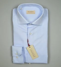 Regent By Pancaldi Camicia In Cotone Oxford Pancadi Celeste Chiaro Slim Fit -Meyer Shop 0 b86b6999 1200