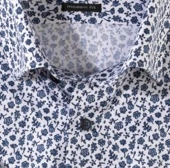 Camicia Modern Fit Maniche Corte Olymp Luxor In Cotone Facile Stiro -Meyer Shop 0 b8c78388 706