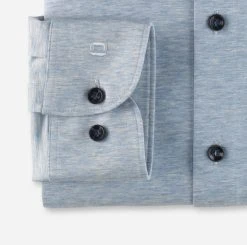 Camicia Olymp Level Five In Jersey Celeste Slim Fit -Meyer Shop 0 b963e21e 706