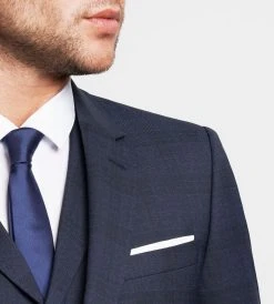 DIGEL Move Extra Slim Fit Abito Moda Slim Fit Digel Blu A Quadri Con Panciotto -Meyer Shop 0 b97097e1 1700