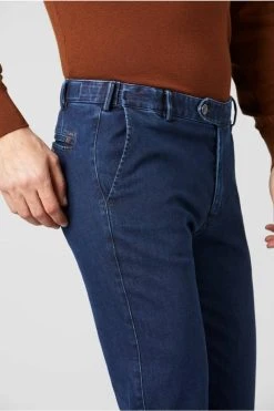 Pantalone In Denim Flex Meyer Blu Stone Modern Fit