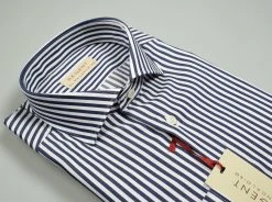 Regent By Pancaldi Camicia Slim Fit Pancaldi Puro Cotone A Righe Blu -Meyer Shop 0 bb524d6c 1600