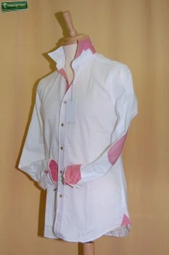 Camicia Bianca Slim Fit Con Toppe Ingram -Meyer Shop 0 bd628c0b 1700