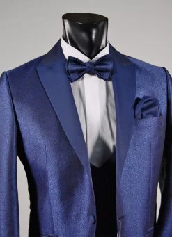 Smoking Bluette Musani Milano Cerimonia Slim Fit