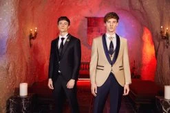 Baggi Men Smoking Beige Baggi Slim Fit Con Gilet E Plastron -Meyer Shop 0 bfab27bc 1700