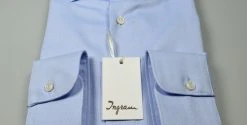 Camicia Celeste Chiaro Slim Fit Ingram Cotone Oxford -Meyer Shop 0 c4584145 1600