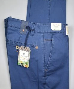 Pantalone Blu Chiaro Regular Fit Sea Barrier In Cotone Stretch -Meyer Shop 0 c66e2975 1700