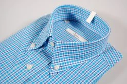 Camicia Ingram A Quadri Azzurro Button Down -Meyer Shop 0 c736f05f 1600