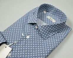 Camicia Ingram Slim Fit In Puro Cotone Stampato -Meyer Shop 0 cba218fd 1494