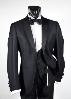 Musani Wedding Smoking Con Panciotto Nero Slim Fit Musani Cerimonia -Meyer Shop 0 cc07ca10 1200