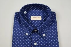 Regent By Pancaldi Camicia Maniche Corte Pancaldi Regular Fit Cotone Stampato -Meyer Shop 0 cd047139 1600