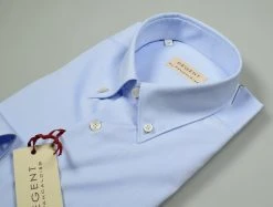 Regent By Pancaldi Camicia Pancaldi Celeste Cotone Twill Button Down -Meyer Shop 0 cdc05a4d 1587