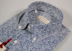 Regent By Pancaldi Camicia Button Down Con Taschino A Pois Irregolari