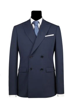Simbols Made In Italy - Made In Puglia Abito Blu Slim Fit Doppiopetto Simbols Stretch -Meyer Shop 0 d1cf85f2 1700