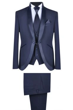 Baggi Men Abito Da Sposo Baggi Cerimonia Blu Slim Fit -Meyer Shop 0 d1f6aa5d 1700
