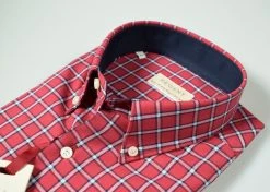 Regent By Pancaldi Camicia Bordeaux A Quadri Pancaldi Collo Button Down Regular Fit -Meyer Shop 0 d246ed19 1600
