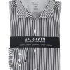 OLYMP Level Five Camicia Slim Fit Olymp In Jersey A Righe Nere