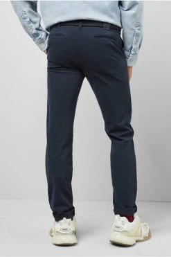 Pantalone Regular Fit Blu Cotone Bio Stretch M5 By Meyer