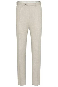 DIGEL Ceremony Vintage Abito Digel Stile Vintage Slim Fit Beige In Misto Lino