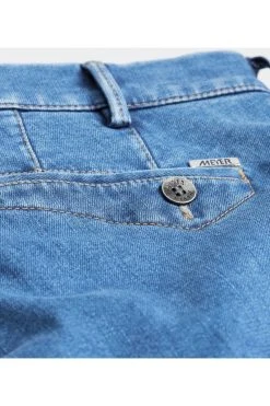 Cinque Tasche In Denim Flex Meyer Blu Medio Stone Modern Fit