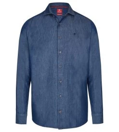 PURE SHIRT Camicia In Jeans Slim Fit Pure Collo Alla Francese
