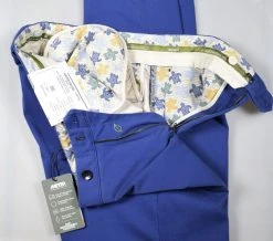 Pantalone Meyer Blu Marine Cotone Bio Vestibilità Perfetta