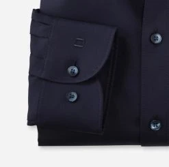 Camicia Blu Slim Fit In Cotone Stretch Olymp Level Five -Meyer Shop 0 d7bde375 706