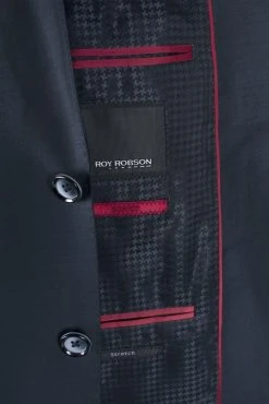 Abito Blu Scuro Slim Fit Con Gilet Roy Robson In Lana Stretch -Meyer Shop 0 d846247c 1024