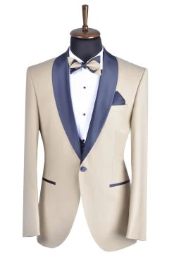 Baggi Men Smoking Beige Baggi Cerimonia Slim Fit Completo Di Panciotto E Papillon -Meyer Shop 0 dadcfe93 1700