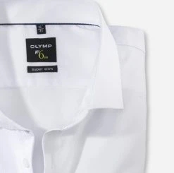 OLYMP No. Six Camicia Olymp Bianca Super Slim Fit Cotone Stretch -Meyer Shop 0 dc3c9f62 706
