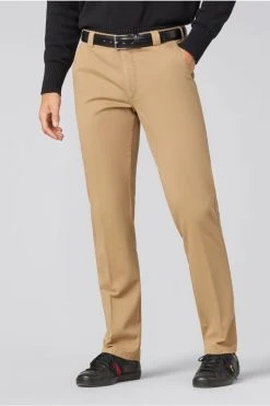 Pantalone Cammello Meyer In Cotone Stretch Regular Fit -Meyer Shop 0 dd812285 1200