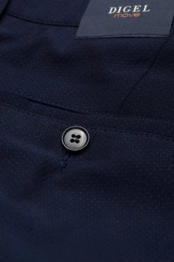 DIGEL Move Extra Slim Fit Abito Digel Slim Fit Misto Poliestere Stretch Blu Micro Disegno Operato -Meyer Shop 0 de3c2365 1280
