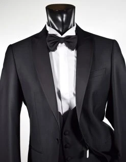 Musani Wedding Smoking Con Panciotto Nero Slim Fit Musani Cerimonia -Meyer Shop 0 e011a003 1200