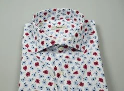 Camicia Ingram Slim Fit In Cotone Stampato -Meyer Shop 0 e026c811 1600