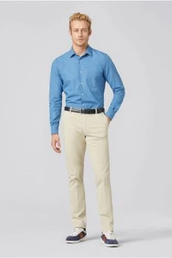 Pantalone Beige Meyer In Cotone Fairtrade Modern Fit