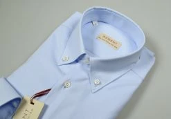 Regent By Pancaldi Camicia Button Down Celeste Pancaldi Cotone Oxford Regular Fit -Meyer Shop 0 e0ef7251 1600