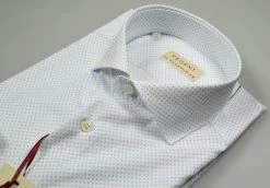 Regent By Pancaldi Camicia Pancaldi In Cotone Stretch Stampato Slim Fit -Meyer Shop 0 e0fe6e3d 1600