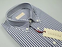 Regent By Pancaldi Camicia Pancaldi A Righe Blu Regular Fit -Meyer Shop 0 e5a25a24 1590