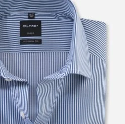 OLYMP Luxor Camicia Olymp Modern Fit A Righe Azzurro -Meyer Shop 0 e5ab4d47 706