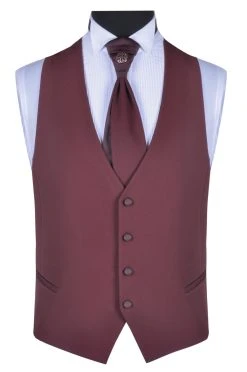 Baggi Men Abito Da Sposo Baggi Cerimonia Borgogna Slim Fit