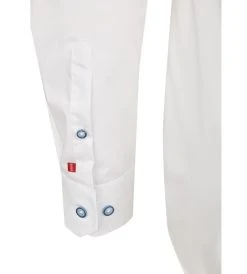 PURE SHIRT Camicia Bianca Slim Ft Pure Cotone Stretch Con Interno Collo/polso In Contrasto -Meyer Shop 0 e6fd5a45 1000