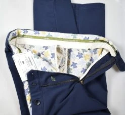 Pantalone Meyer Blu Cotone Bio Vestibilità Perfetta