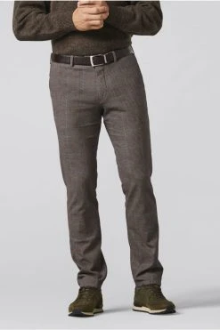 MEYER Exclusive Pantalone Modern Fit Marrone Fantasia Principe Di Galles Meyer -Meyer Shop 0 ebc6b714 1200